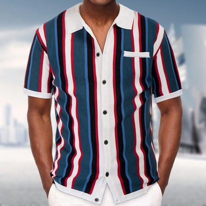 Men's Clothing Summer Cardigan T-Shirt Short-Sleeved Men DealSniper.net 1 2XL