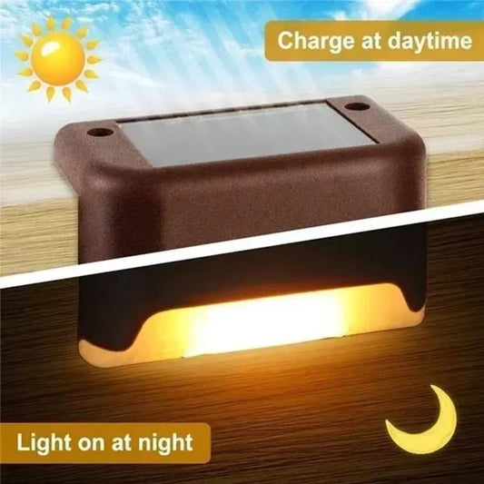 4 Solar LED Bright Deck Lights Outdoor Garden Patio Outdoor Gym From House
