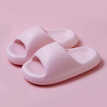 New Bread Shoes Soft Slippers Summer Candy Color Bsthroom Slippers Women dealsniper-net Pink 36to37