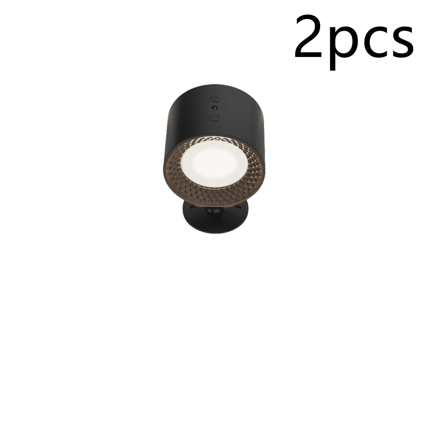 Double-sided Luminous Magnetic Wall Lamp Home Decor dealsniper-net 4.5W Three Color Temperature 2pcs