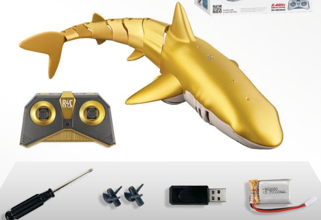 Remote Control Shark 2.4G Remote Control Fish Children's Toys Kids DealSniper.net Gold