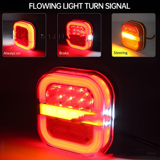 Light Guide Square LED Trailer Taillight Vehicle Gym From House