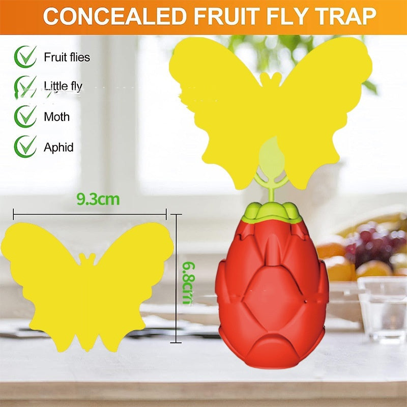 Pitaya With Butterfly Sticker Fruit And Vegetable Fruit Fly Trapper Kitchen dealsniper-net