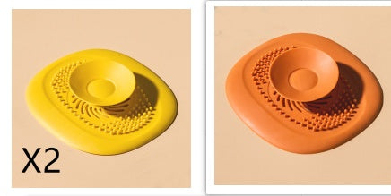 Bathroom Washbasin Drain Hair Catcher Kitchen Sewer Nausea Kitchen dealsniper-net Orange set1 1PC