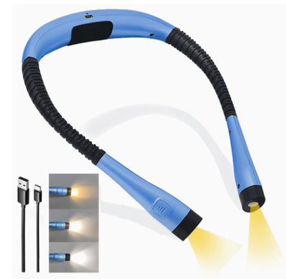 Led Hanging Neck Light White And Yellow Dual Light Gadgets DealSniper.net Blue Typec