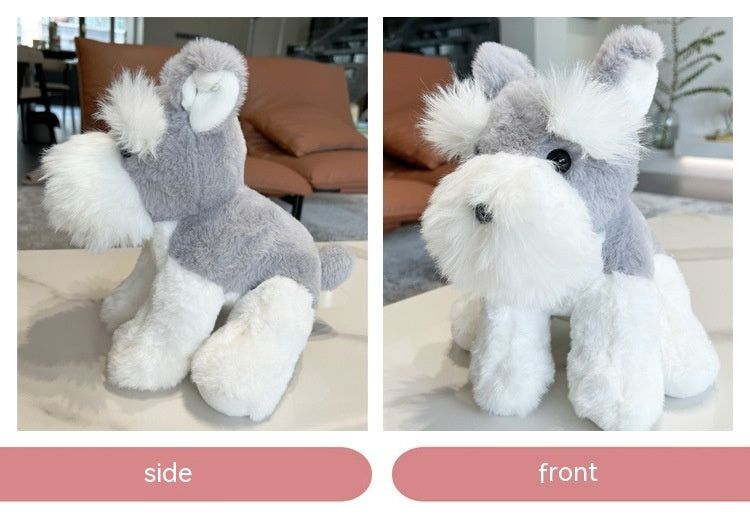 Cute Schnauzer Plush Toy Dog Doll Kids dealsniper-net