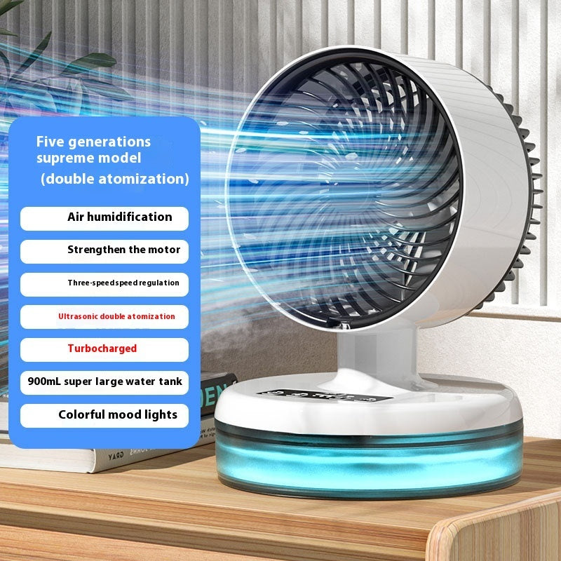 Air Circulation Folding Thermantidote Electric Fan Gadgets DealSniper.net Double Spray