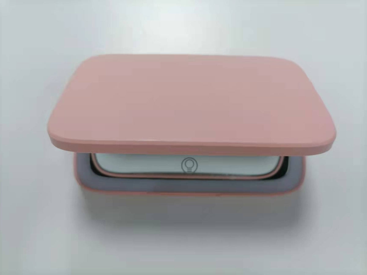 Portable Led Make-up Mirror Luminous Mirror Double-sided Beauty DealSniper.net Pink 2326C