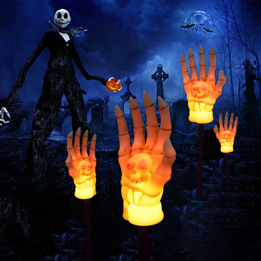 Halloween Waterproof Ghost Hand Light Courtyard Solar Light Holidays Gym From House
