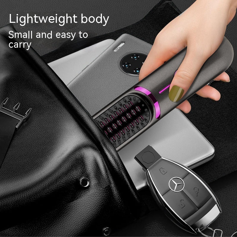 Wireless Straight Comb USB Charging Hairdressing Comb Rolls Beauty Gym From House