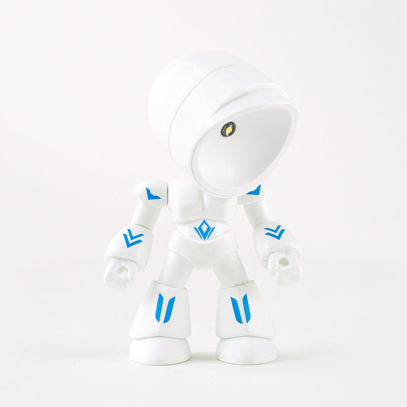 Cute LED Hero Table Lamp Mini Portable Cool Mecha Cute Robot Gifts