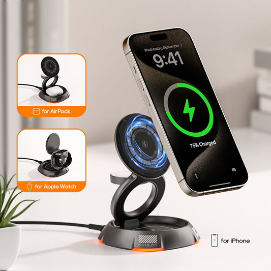Mobile Phone Watch Headset Three-in-one Charger Gadgets Gym From House