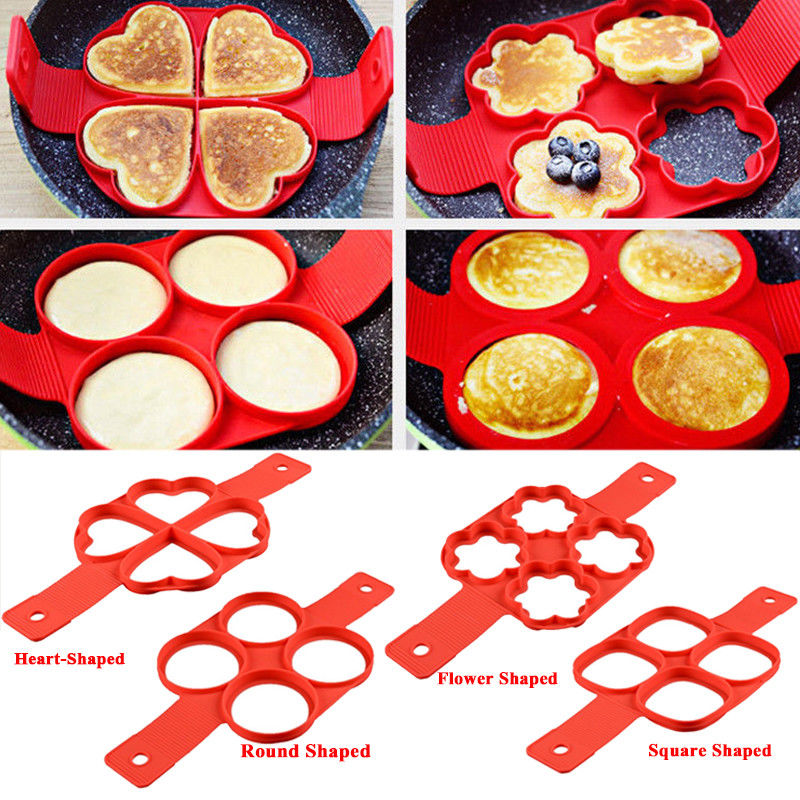 Silicone Non Stick Fantastic Egg Pancake Maker Ring Kitchen