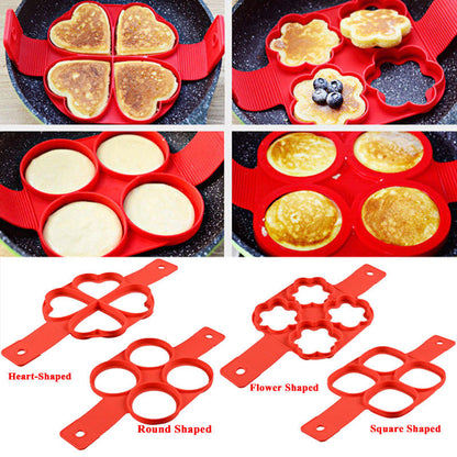 Silicone Non Stick Fantastic Egg Pancake Maker Ring Kitchen