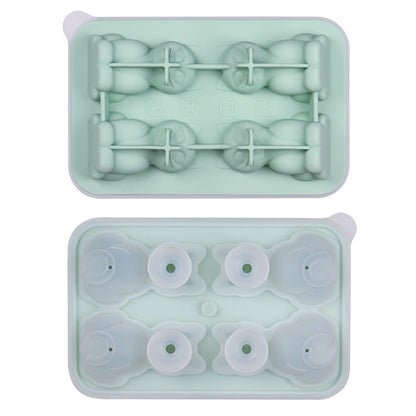 Cat Ice Tray Silicone Mold Household Kitchen DealSniper.net Wormwood Green Cat Ice Tray