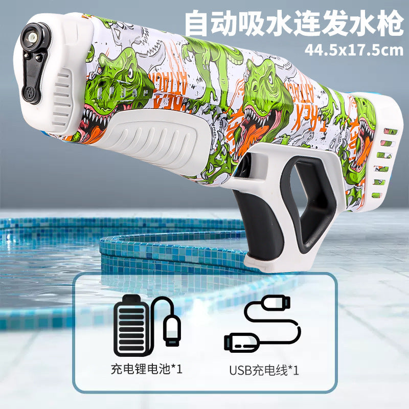 Children's Electric Continuous Hair Gun Toy Kids dealsniper-net Camouflage Dinosaur Water Gun
