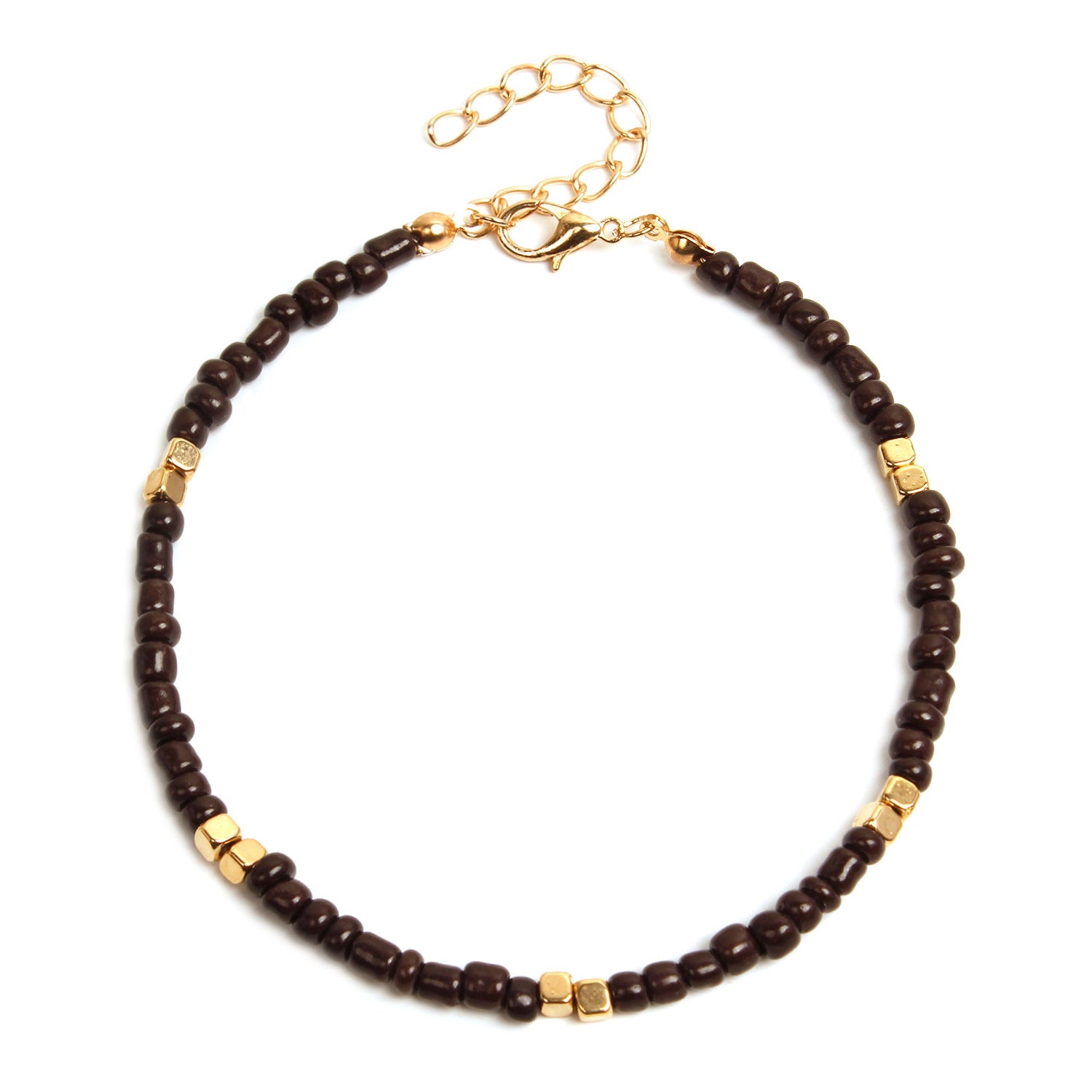 New Golden Rice Bead Beach Anklet Women Jewelry Gym From House Black