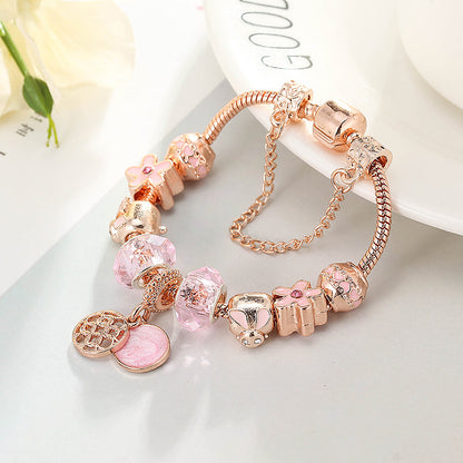 Fashion Love Geometric Rose Gold Bracelet Women's Jewelry Jewelry Gym From House