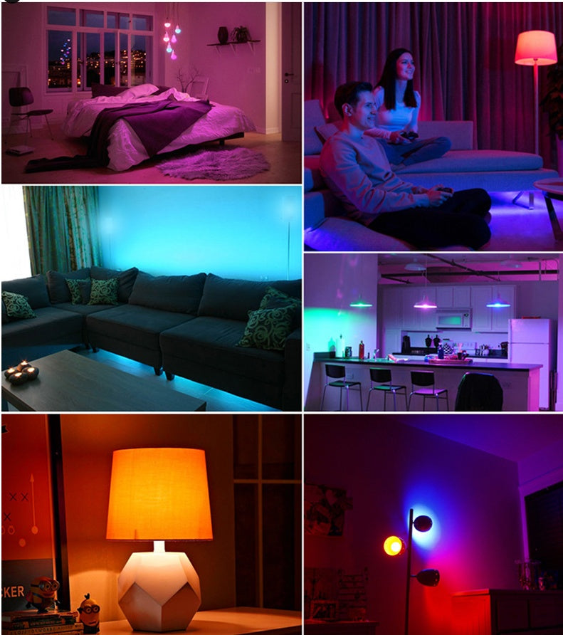 Smart WifI Led Lamp E14 RGB CW WW Led Bulb Dimmable Home Decor dealsniper-net