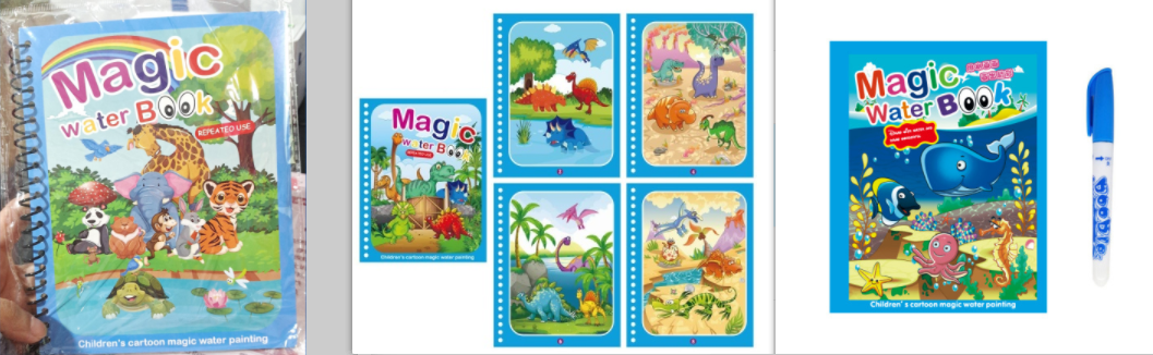 Children's Creative Magic  Water Painting Book