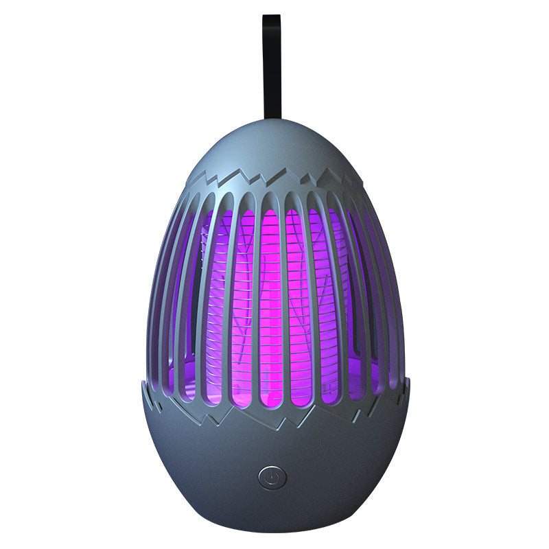 Electric Mosquito Killing Lamp Indoor And Outdoor Light House dealsniper-net Black Charge USB