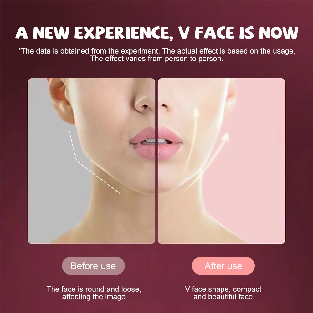 Microcurrent Face Massager EMS LED Photon Therapy V Shape Slimming Reduce Double Chin Remover Wrinkle Facial Lifting Device