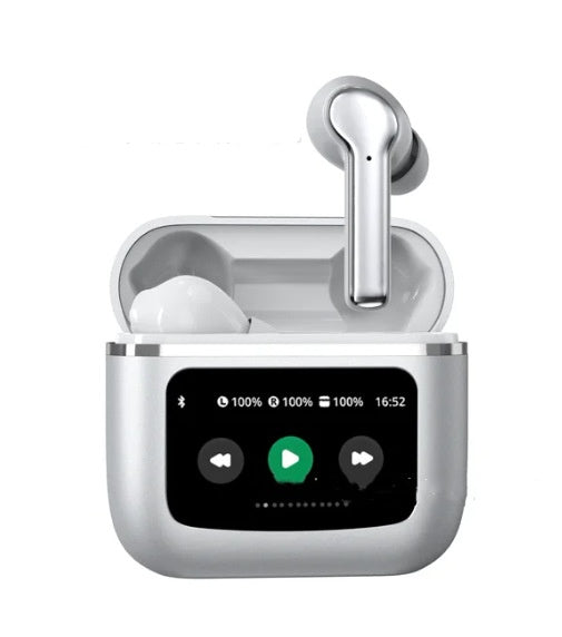 Wireless Noise Reduction Touch Color Screen Bluetooth Headset Electronics dealsniper-net Silver T68 PRO