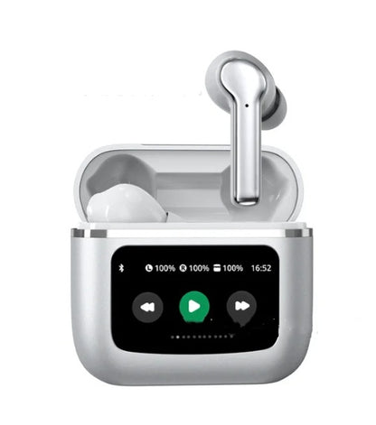 Wireless Noise Reduction Touch Color Screen Bluetooth Headset Electronics dealsniper-net Silver T68 PRO