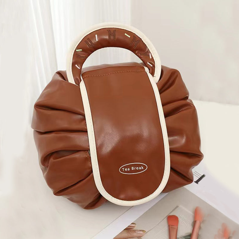 Portable Drawstring Cosmetic Bag Handbags Toiletry Bags Women Gym From House