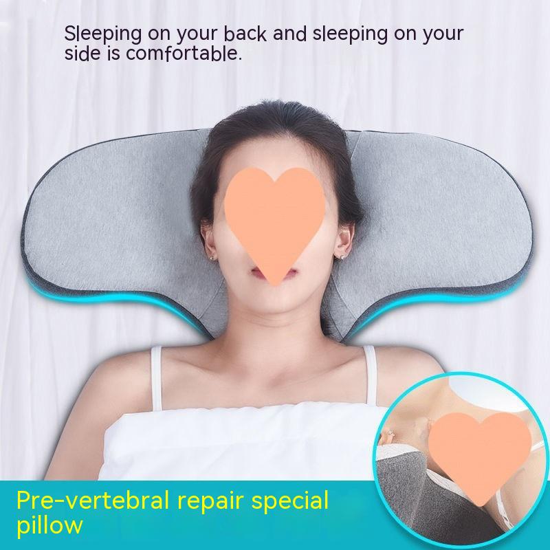 Space Memory Cotton Filling Low Thin Pillow Health dealsniper-net