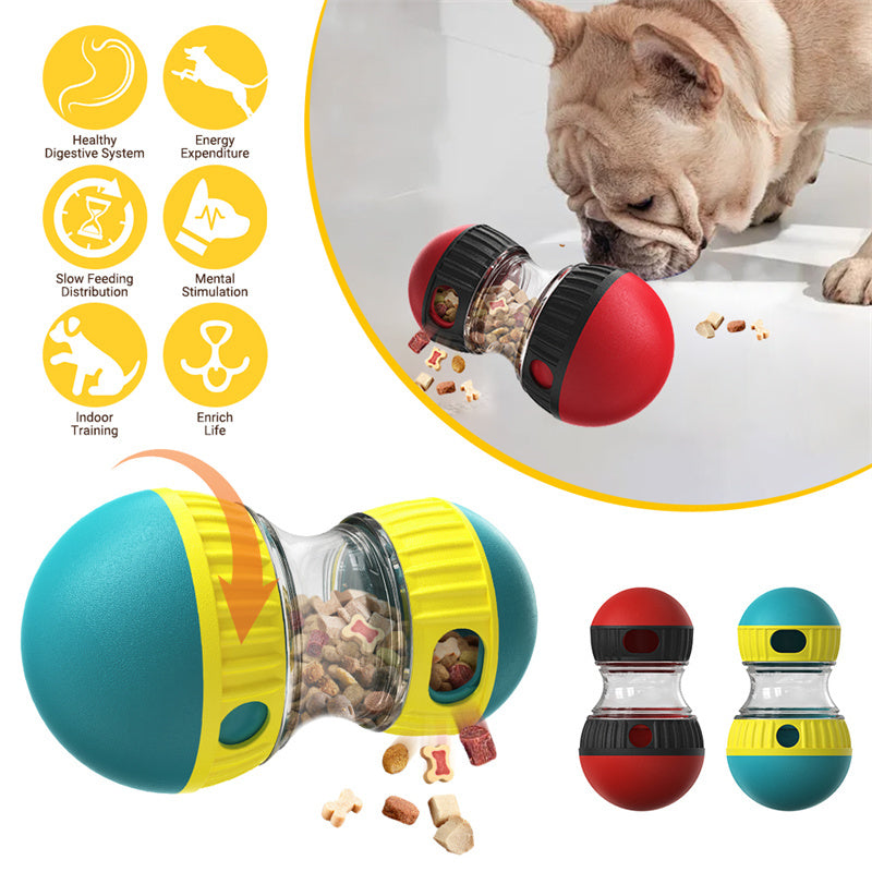 Food Dispensing Dog Toy Tumbler Leaky Food Ball Puzzle Toys Pets dealsniper-net