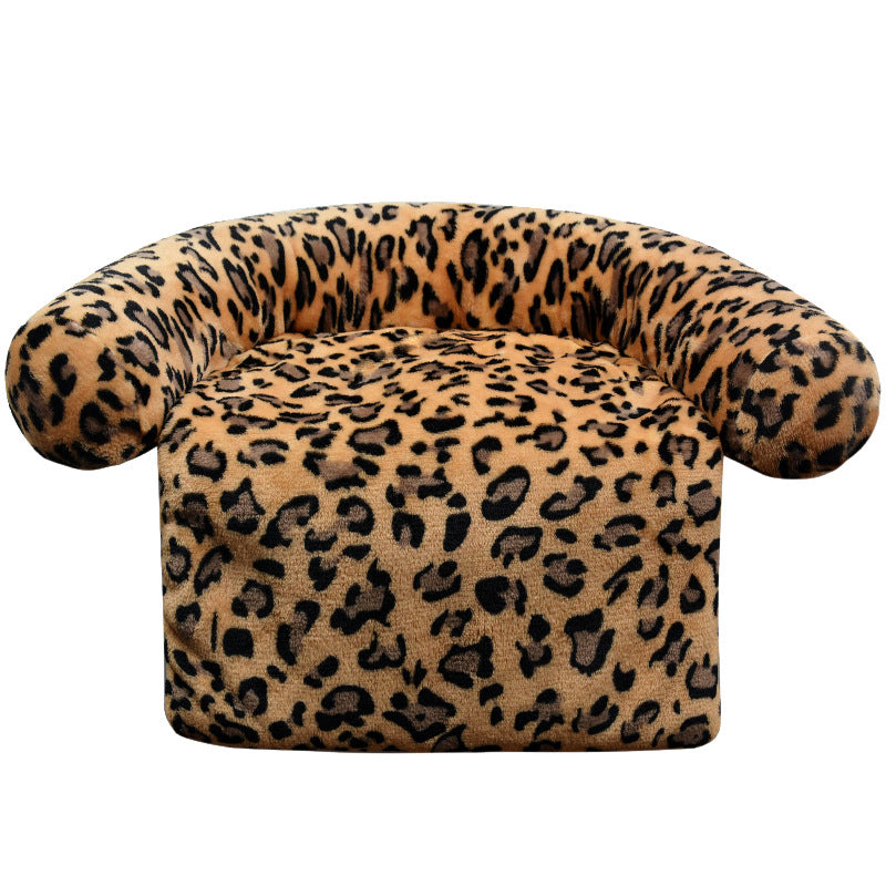 Pet Supplies Plush Kennel Sofa Blanket Pets Gym From House Orange Leopard 100x120cm1490G