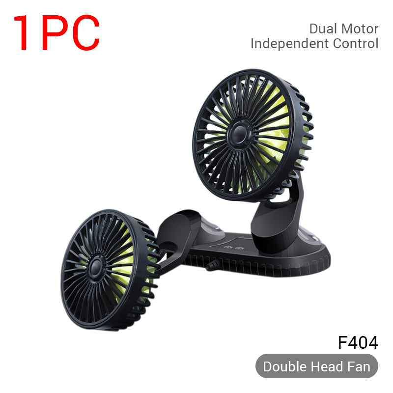 12V-24V USB Car Fan For Dashboard Air Circulation Vehicle DealSniper.net A USB