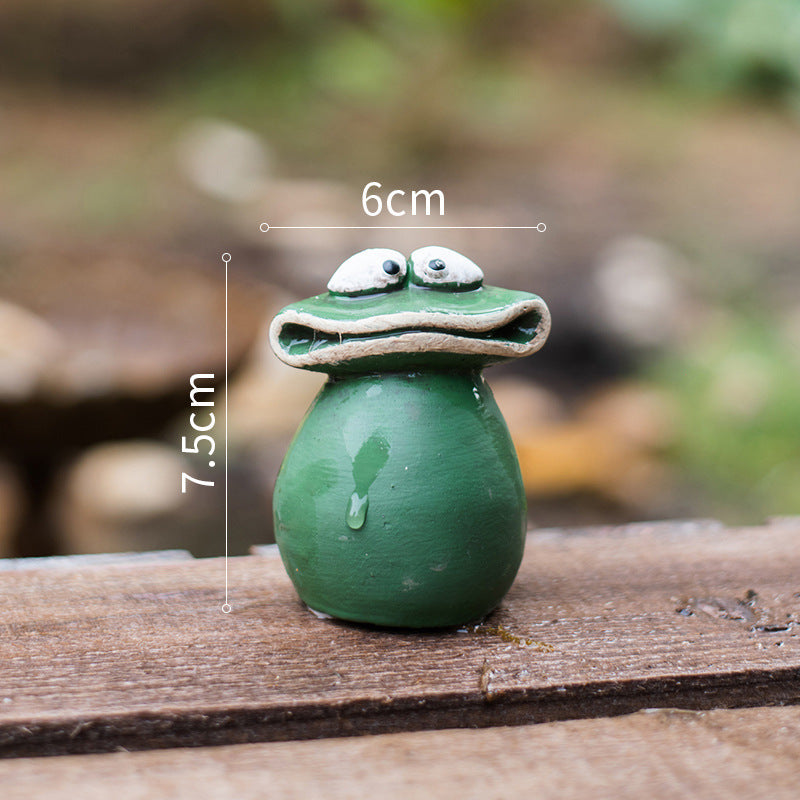 Gua's Family Of Three Ornaments Frog Animal Creative Home Decor DealSniper.net Quack