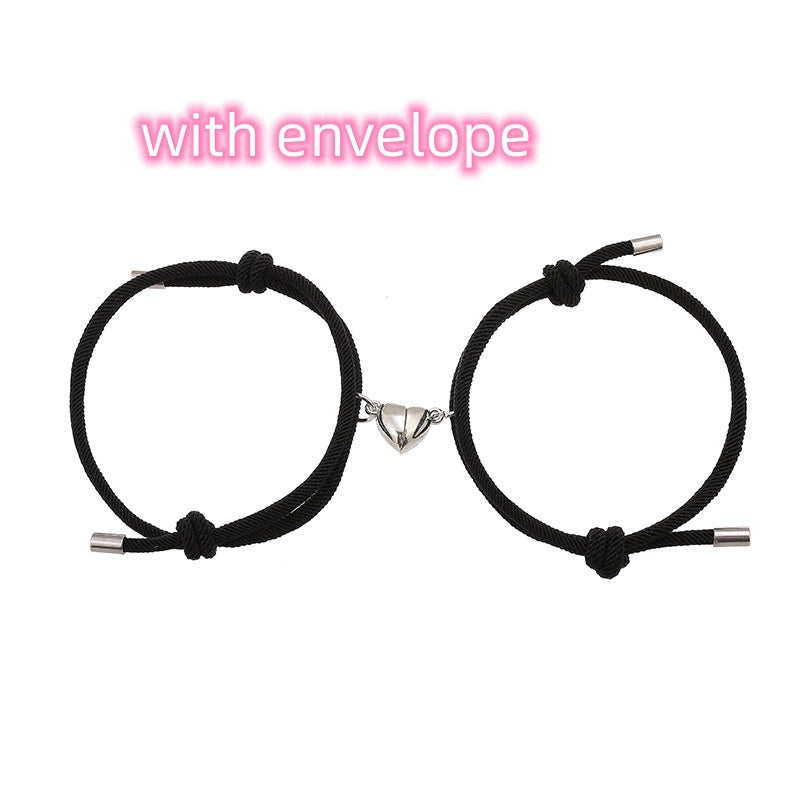 Simple Nylon Love Magnetic Bracelet Jewelry dealsniper-net