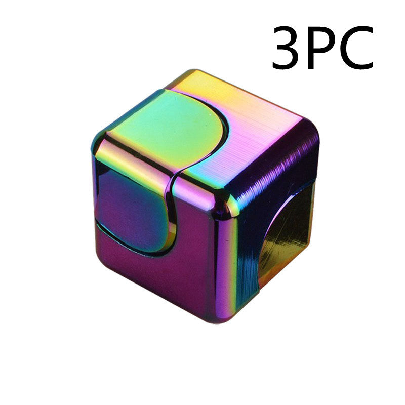 Aluminum Alloy Spinning Magic Cube Finger Top