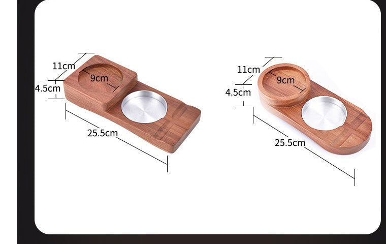 2 In 1 Wooden Ashtray Rustic Wood Whiskey Glass Cup Tray House dealsniper-net