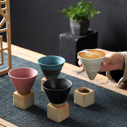Stoneware Espresso Cup Vintage Ceramic Kitchen DealSniper.net