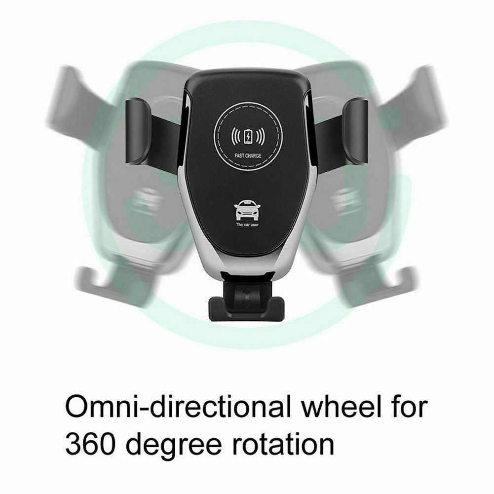 10W QI Wireless Fast Car Charger Mount Holder Stand Automatic Clamping Charging Phones DealSniper.net