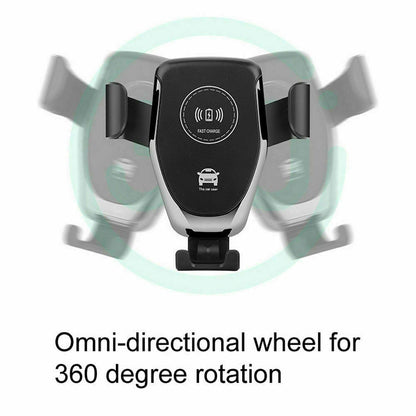 10W QI Wireless Fast Car Charger Mount Holder Stand Automatic Clamping Charging Phones DealSniper.net