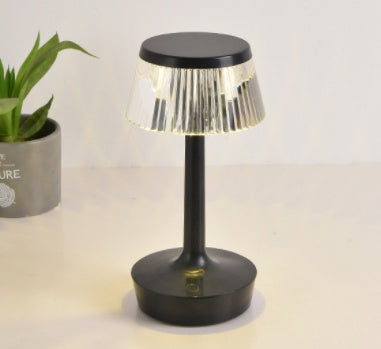 New Net Celebrity Crystal Table Lamp Creative Mushroom Home Decor DealSniper.net Black USB Battery models