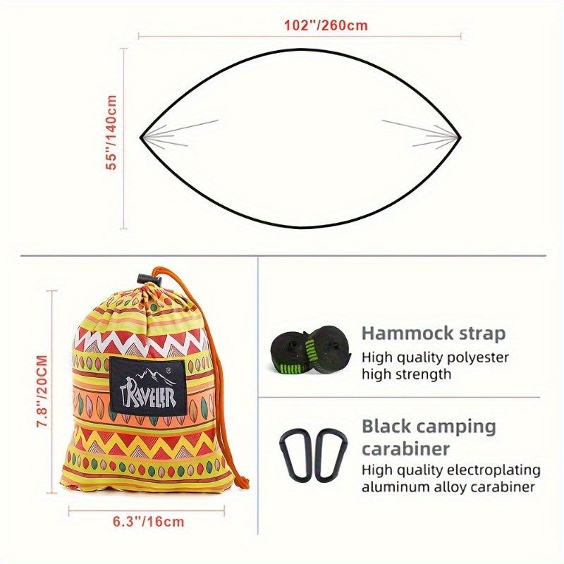 Upgraded Bohemian Camping Hammock Military Parachute Outdoor dealsniper-net