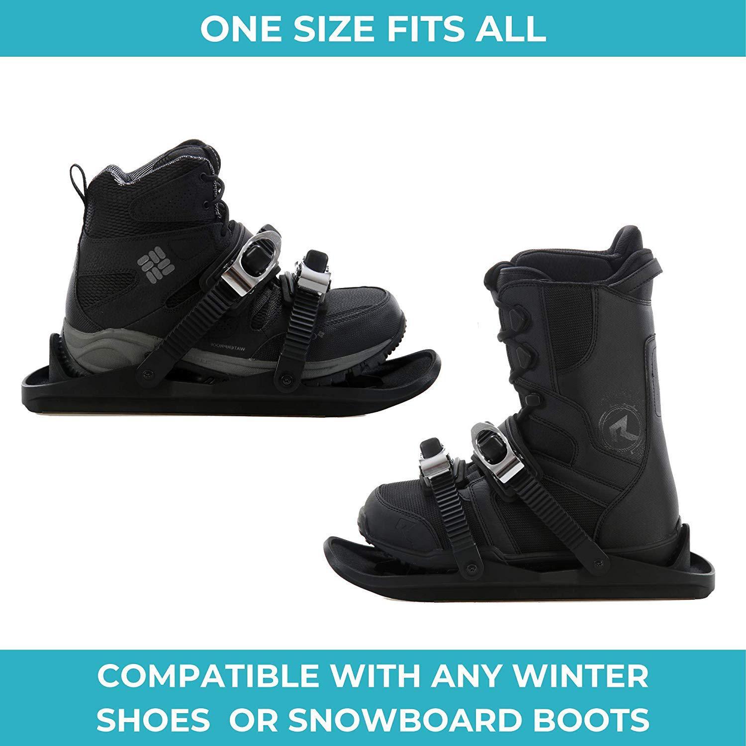 Mini Short Ski Skates For Snow Skis For Winter Shoes Men DealSniper.net