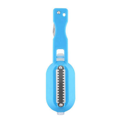 Fish Skin Brush Scraping Fish Scale Brush Grater Quick Kitchen dealsniper-net 20x5.5cm Blue