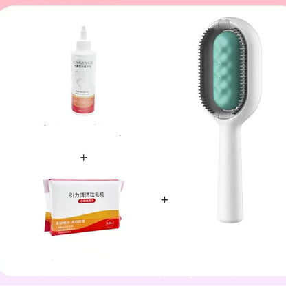 Pet Grooming Brush Dematting Dog Comb Cat Brush Pets Gym From House Blue short hair 200ML set