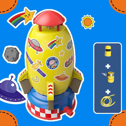 Rocket Launcher Toys Outdoor Rocket Water Pressure Lift Kids DealSniper.net Yellow plus 5m water pipe 1PCS