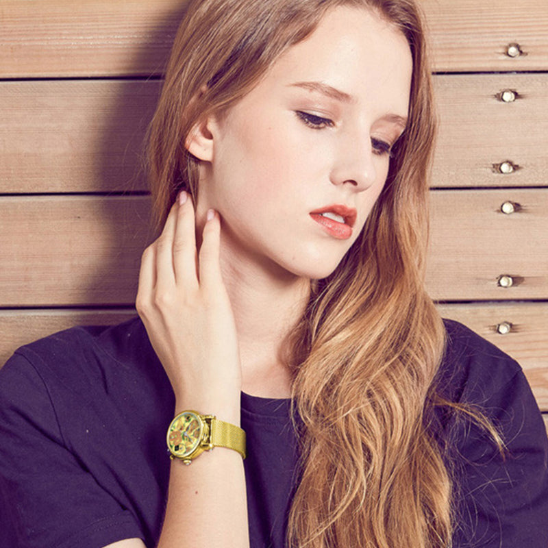 Van Gogh Women's Quartz Watch 3D Printed Oil Painting Jewelry DealSniper.net