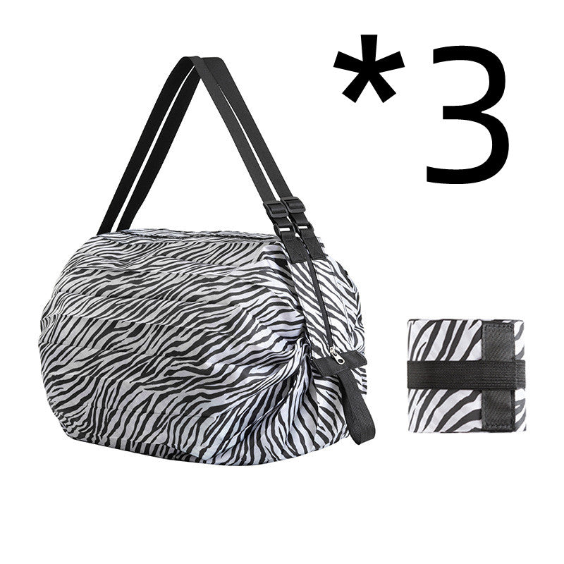 Travel One-shoulder Portable Large Thickened Travel dealsniper-net 3pcs Zebra pattern