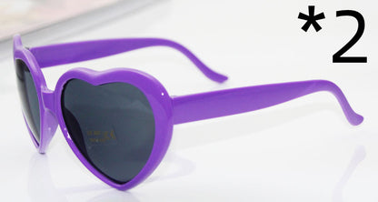 Night Lights Change Love Special Effects Glasses Sunglasses Deals DealSniper.net 2pcs Purple
