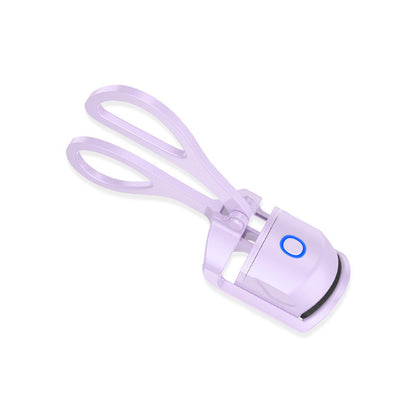 Heated Eyelash Curler Electric Temperature Control Mini Eyelash Beauty dealsniper-net Purple USB 1PC